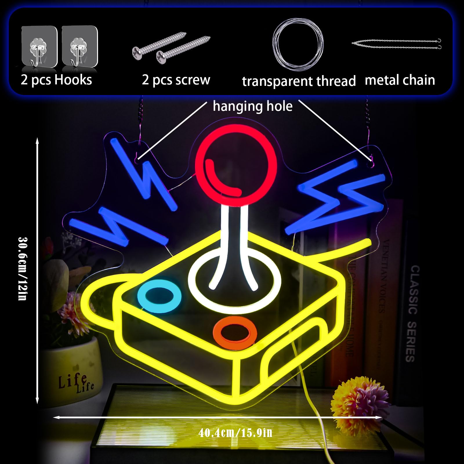 Arcade Gamer Neon Sign LED Gaming Neon Signs Gaming Neon Light for